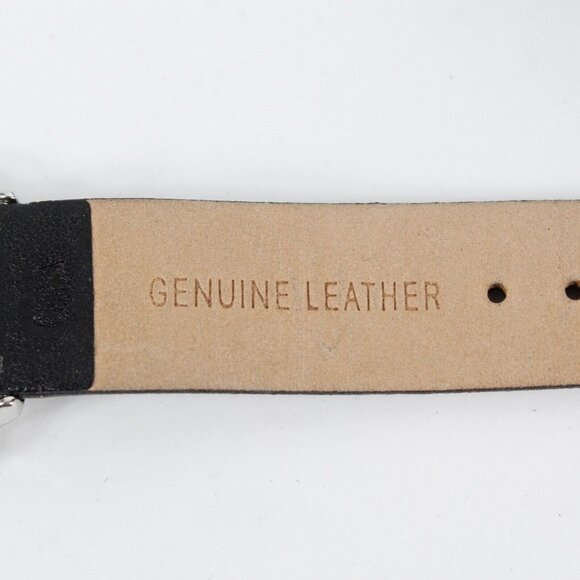 Kenneth Cole NY Sz 9in Black Leather Band Stainless Steel U-54-03-KC11993 Watch - Picture 5 of 6